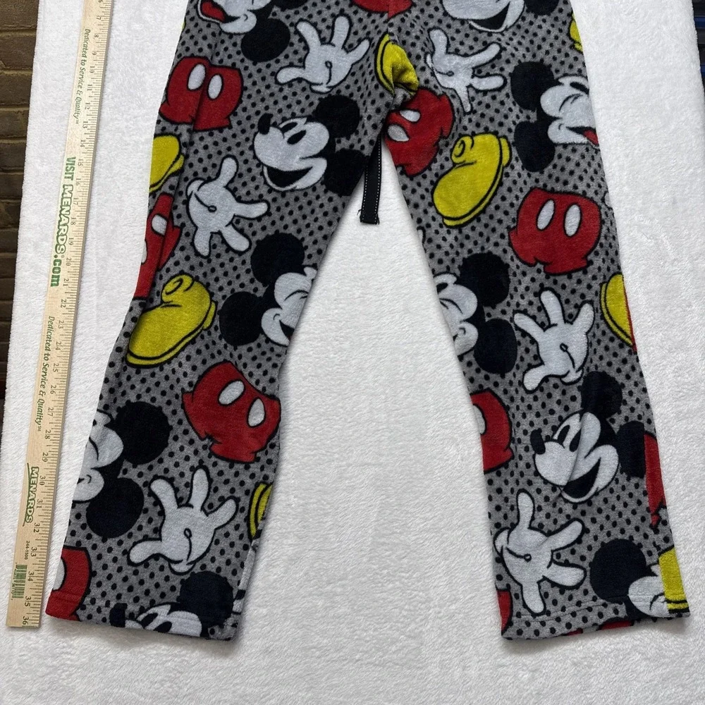 Disney Mickey Mouse Woman's Large Fleece Sleep Pants Size L (12-14) Sleepwear - Picture 9 of 15